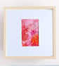 Pink Abstract mixed media PAINTING from everyday objects - Image 2