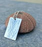 Rectangular seaweed imprint pendant - Image 2