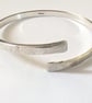 Textured Open Bangle, Sterling Silver - Image 7