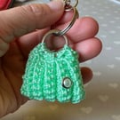 Crochet Bag Charm Keyring