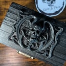 Gothic Skull Wooden Trinket - Jewellery Box
