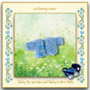 Tiny Pale Blue Mohair Cardigan for the Baby Pip Squeaks and Baby Cotton Tails