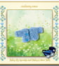 Tiny Pale Blue Mohair Cardigan for the Baby Pip Squeaks and Baby Cotton Tails