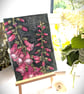Original Foxglove Watercolour Painting, A5 Moody Botanical Art With Mount  - Image 3