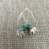 “Elephants” recycled glass earrings