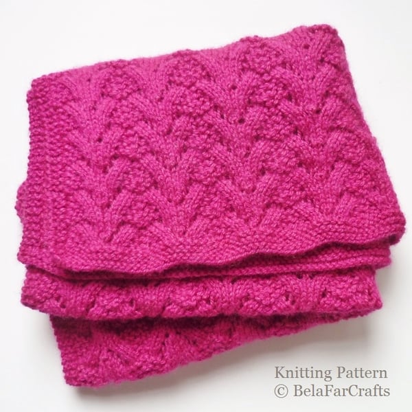 KNITTING PATTERN - Baby Basket Blanket - Advanced level 