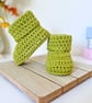 Pear Green Crochet Baby Booties – Baby Shower Gift, Ready to Ship