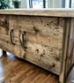 Coffee Table with doors Lounge Table TV Stand tv Unit - Industrial , Vintage Sty - Image 1