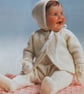 Vintage pattern hand knitted pram suits - Image 1