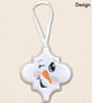Arabesque Snowmen Christmas Decorations - Embroidered Tree Ornaments - Image 6