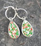 Boatite earrings - reversible drops on hoops - Image 4