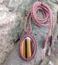 Tiger's Eye Macrame Pendant  - Image 5