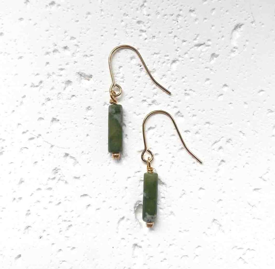 Astra Drop Earrings - Jade