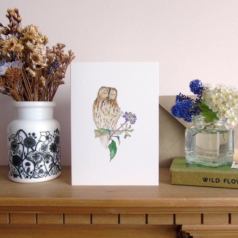 Tawny Owl Greetings card