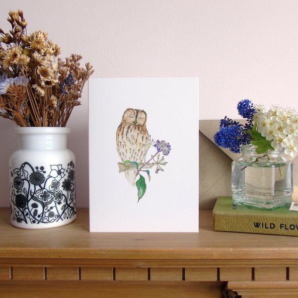 Tawny Owl Greetings card