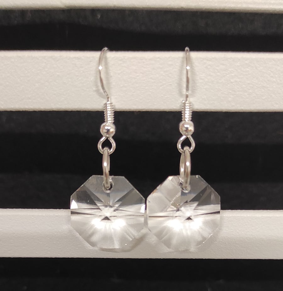 Crystal Glass Earrings by Polly Parrot Crafts 