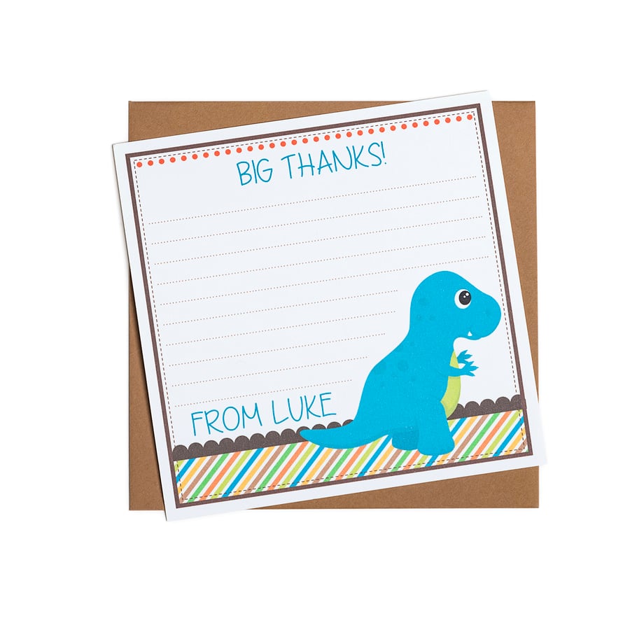 Dinosaur Thank You Note
