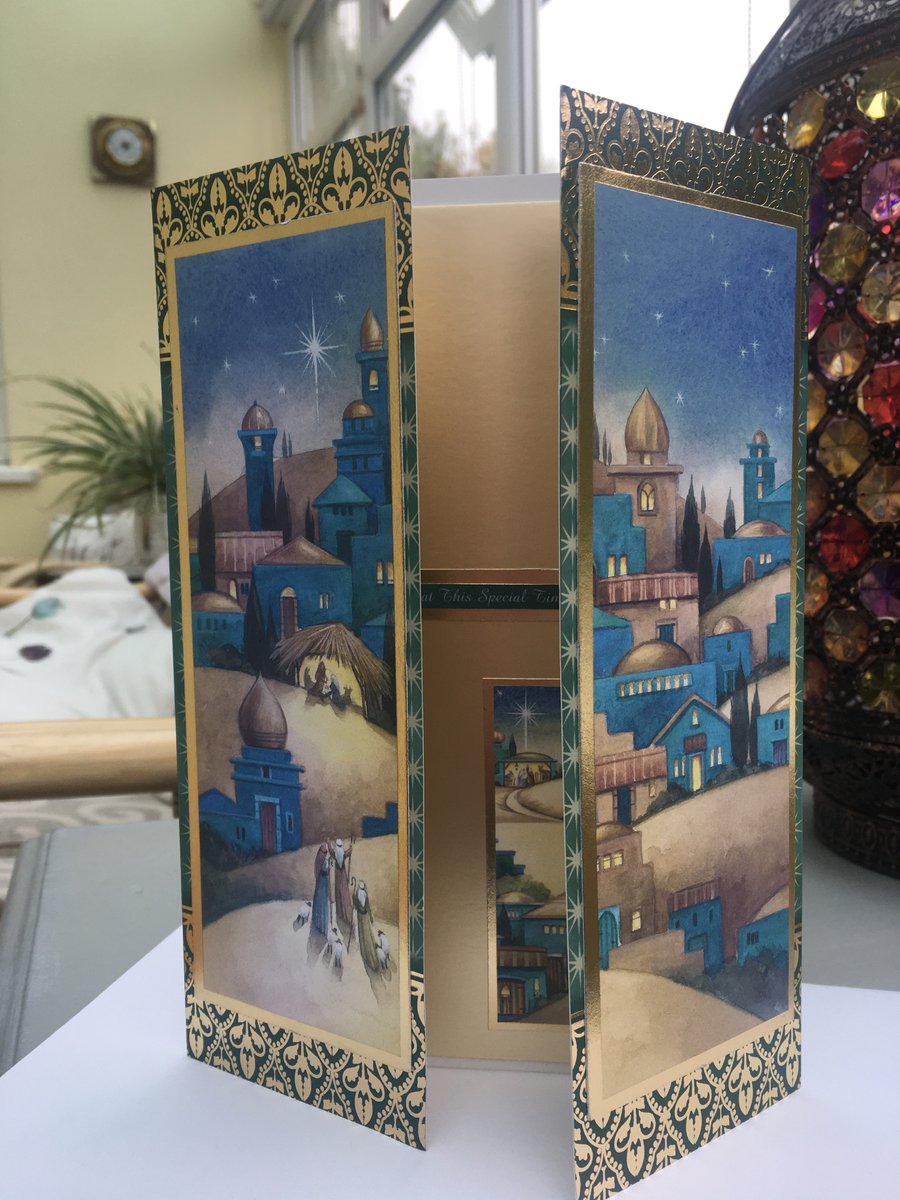 Star of Bethlehem gate fold luxury Christmas card