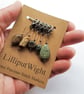 Five semi precious stone crochet stitch markers - Image 2