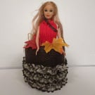 COVER GIRL - SPARE TOILET ROLL COVER  - AUTUMN DOLL
