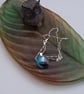 Blues Fused Glass French Drop Earrings and Pendant Set - Image 4