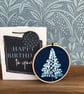  Contemporary Botanical Cyanotype Art- In an Embroidery Hoop - Image 5