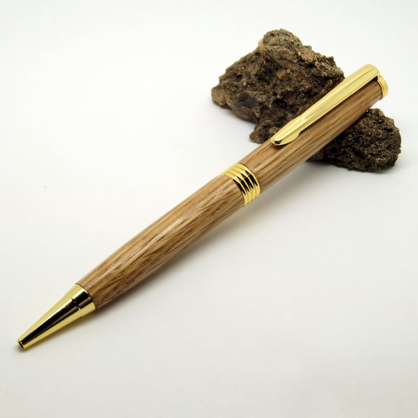English Oak Streamline twist pen