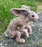 Large needle felted hare - made to order! - Image 1