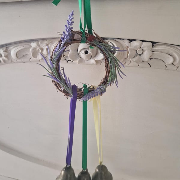 Beltaine Witch Bells: Aventurine, Carnelian & Rose Quartz - Home Protection