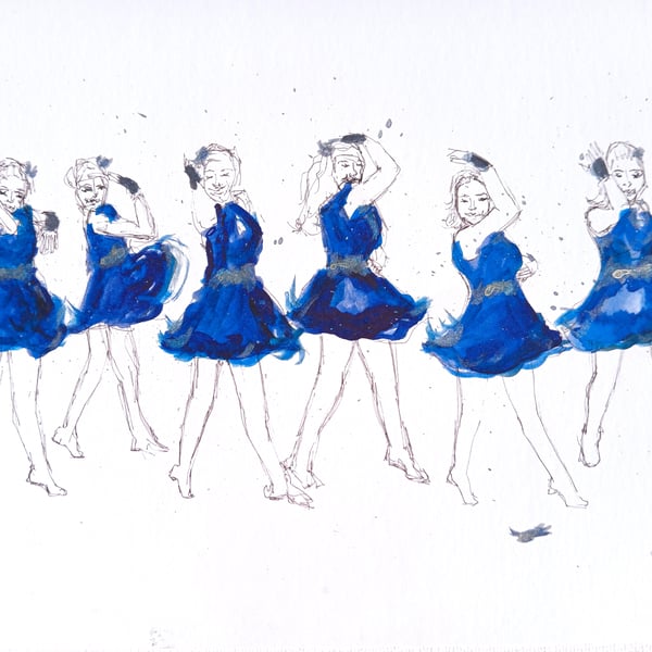 Riley's feather- The Next Step watercolour A5