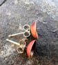 Copper Acorn Stud Earrings - Image 6