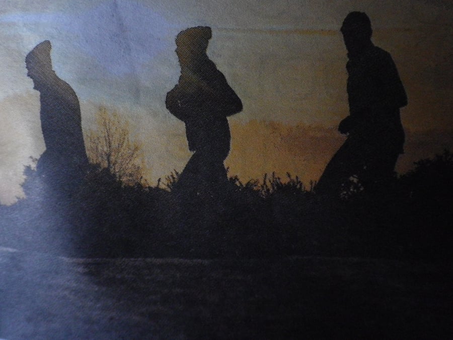 Three Dawn Runners,unframed print Ref 5186
