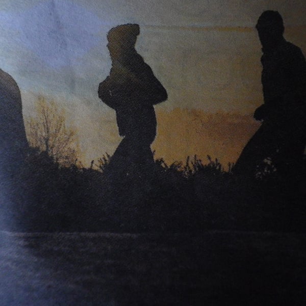  Dawn Runners A4,unframed , mounted, free hook & easel, free shipping Ref 5186