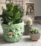 Light green plant pot cosy