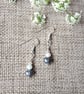 Peacock Freshwater Pearl & Swarovski Crystal Earrings - Image 1