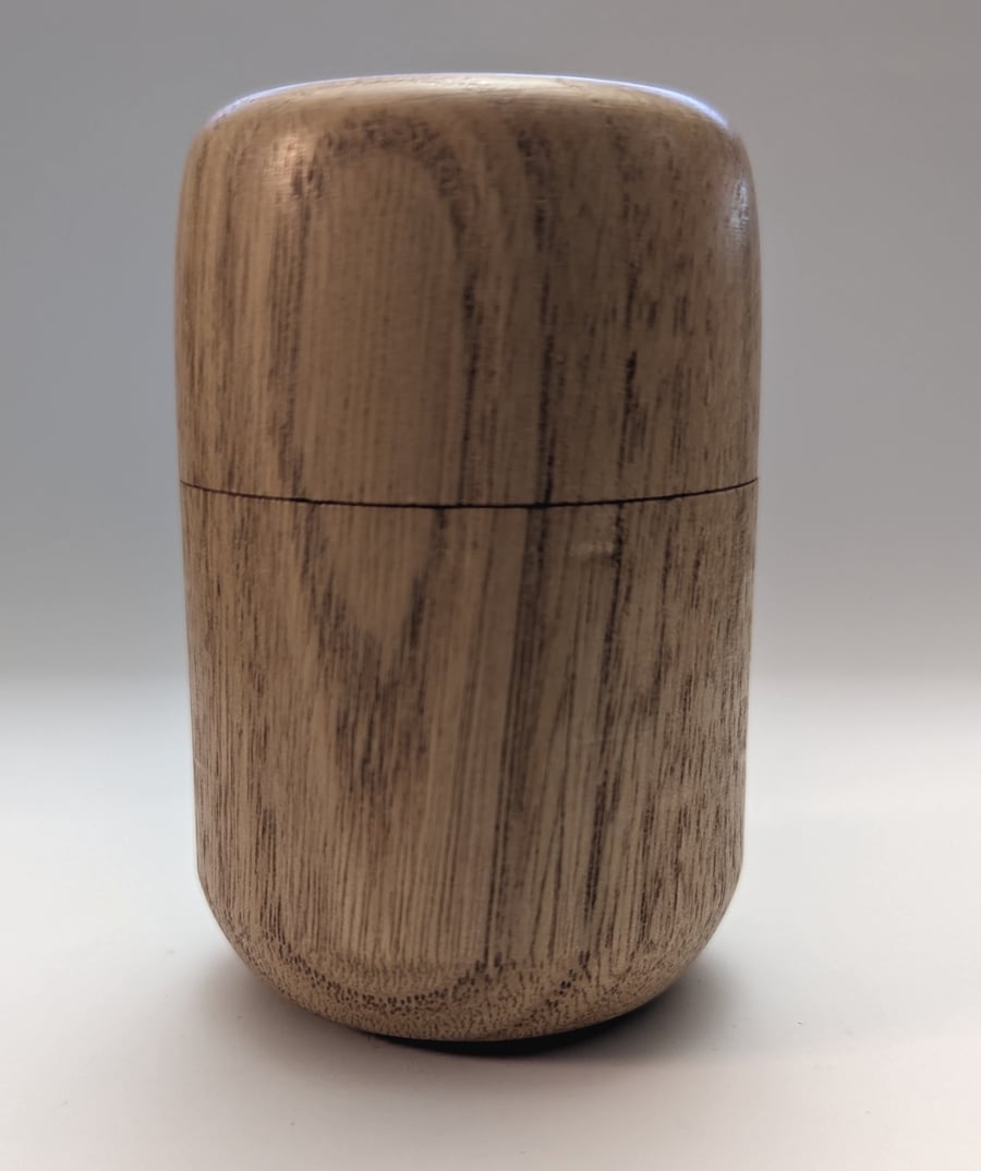 Cute hand turned oak box