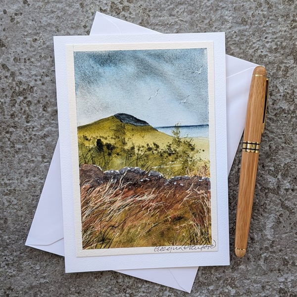 Wild Moor. Blank Card. Original Painting 260193