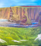 Original Oil Painting, Duncansbay Stacks, North Coast 500