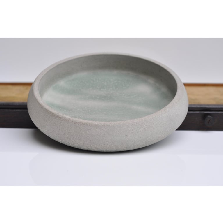 Handmade Concrete Bowl: Minimalist Home Decor Storage Dish