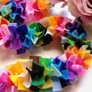 Felt Tinsel Garland, Rainbow Confetti Bunting, Eclectic Bohemian Party Decor