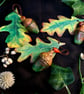 Acorn & Oak Leaf Hanging Decoration. 