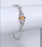 Cognac Amber Chainmaille Bracelet - Image 1