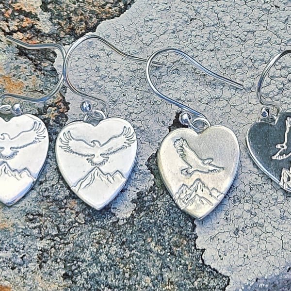 Eagle Mountain Heart Earrings 