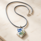 Pottery sea hand-picked in cornwall Necklace 