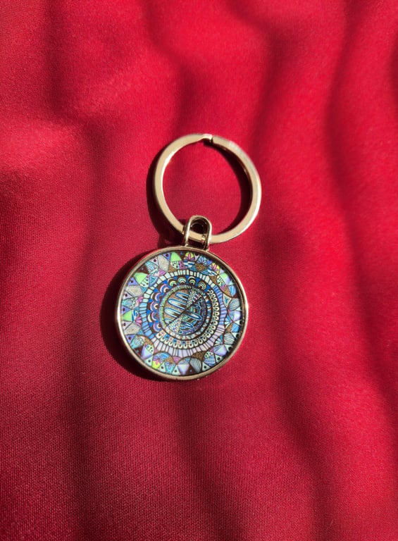 Limited Edition Abstract Art Keyring 