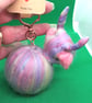 Highland Cow Rainbow Keyring Charm for Bags & Key - Image 2