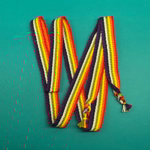 Handwoven band, rainbow