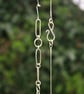  Silver Paperclip and Circles Chain Link Necklace - Image 7