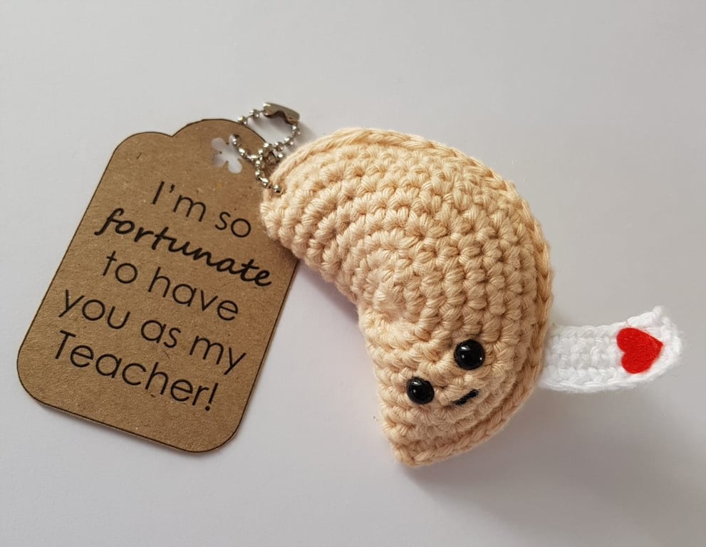 Fortune Cookie Teacher Gift Keyring