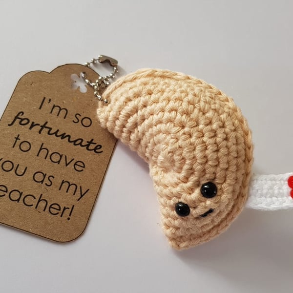 Fortune Cookie Teacher Gift Keyring